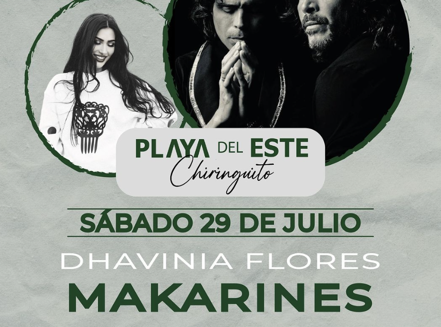 Dhavinia Flores + Makarines en Chiringuito Playa del Este